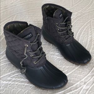 Dark blue Sperry Topsider rain Boots-size 8
